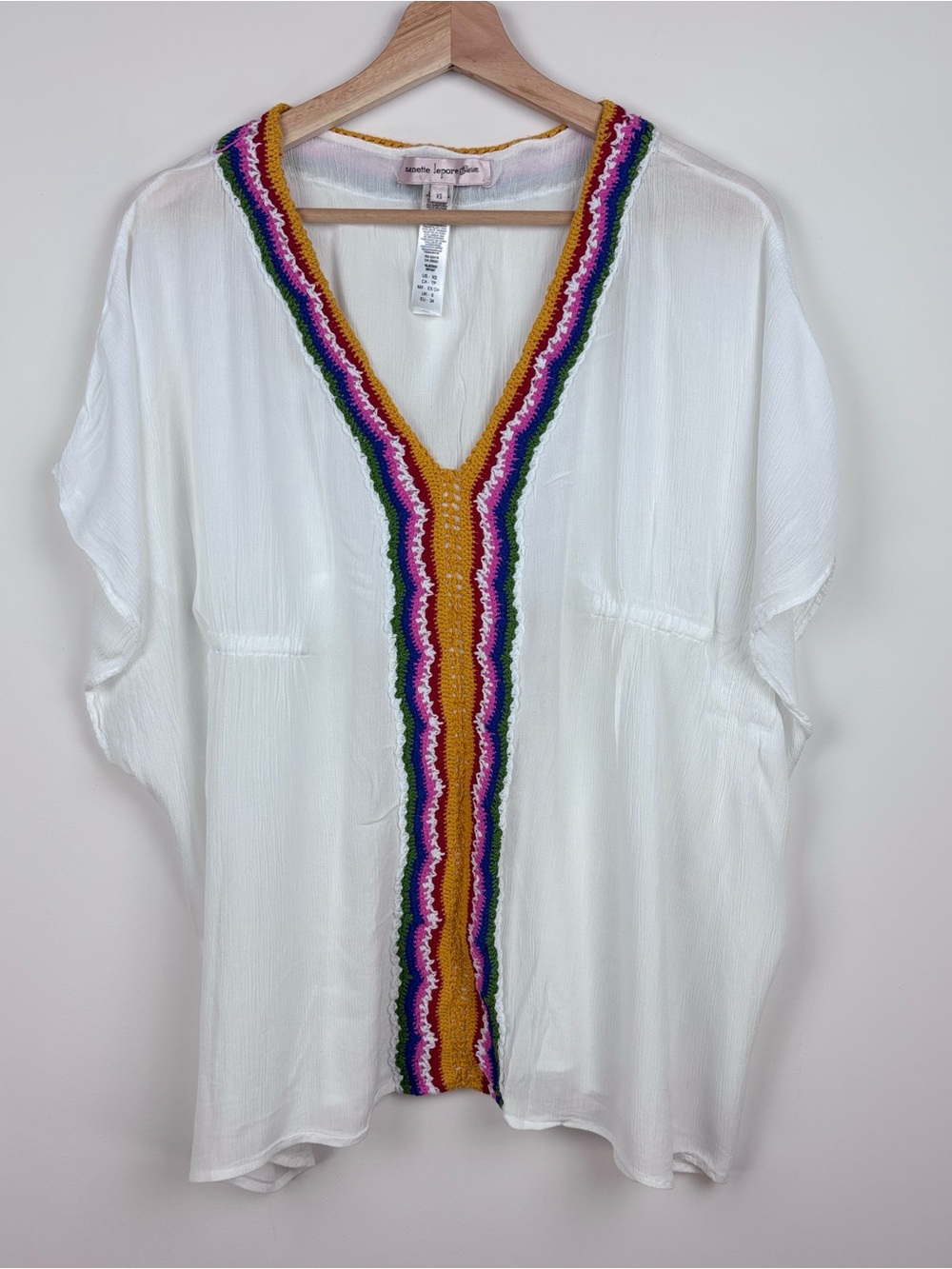 🌊 Nanette Lepore Swim Coverup Top | Size XS | White